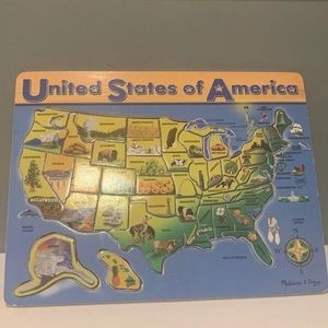 Melissa & Doug United Stated of America Wood Puzzle